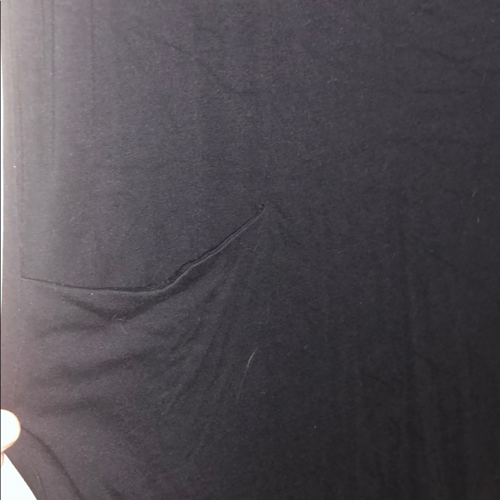 Simple Black Dress w/ Pockets - Picture 3 of 4
